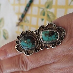 Vintage sterling ring size 5, 70's